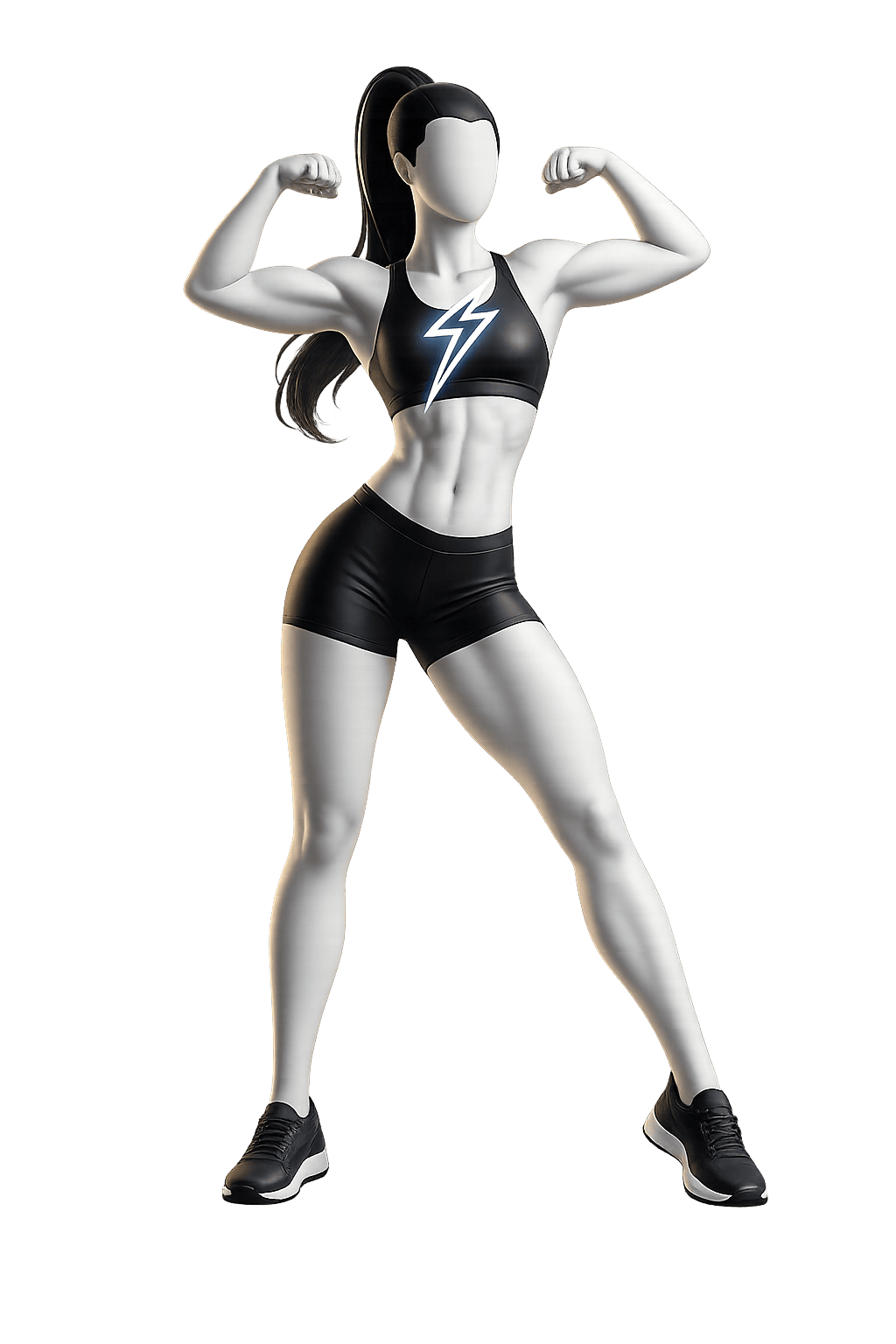 Appman character for toning and definition